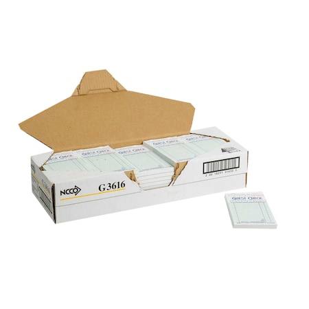 National Checking National Checking Company 1 Part 16 Line Green Guest Checks, PK5000 G3616